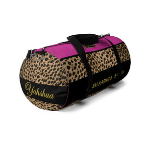 5D. Yahweh Leopard Duffel Bag (P)