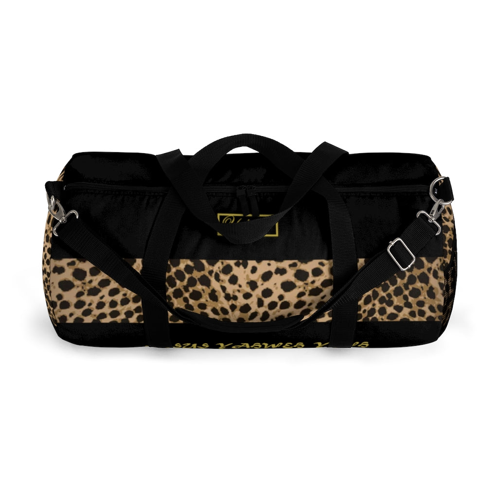 5D. Yahweh Leopard Duffel Bag (B)