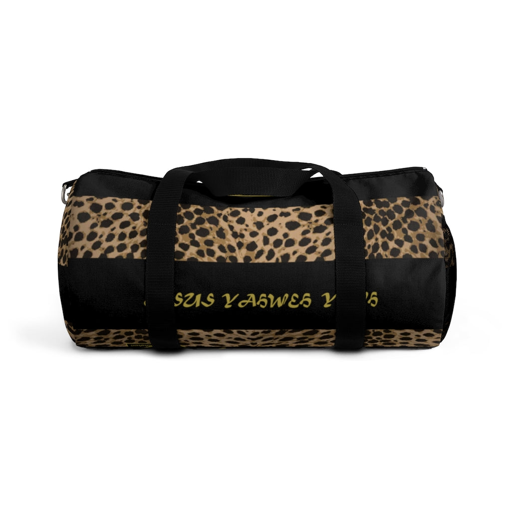 5D. Yahweh Leopard Duffel Bag (B)