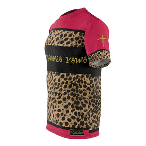 1B. Yahweh Leopard Jersey style T-Shirt (RED)