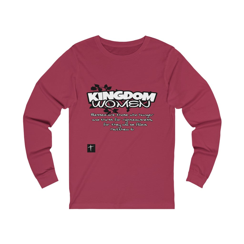 2B. Kingdom Women Long Sleeve Cotton T-Shirt