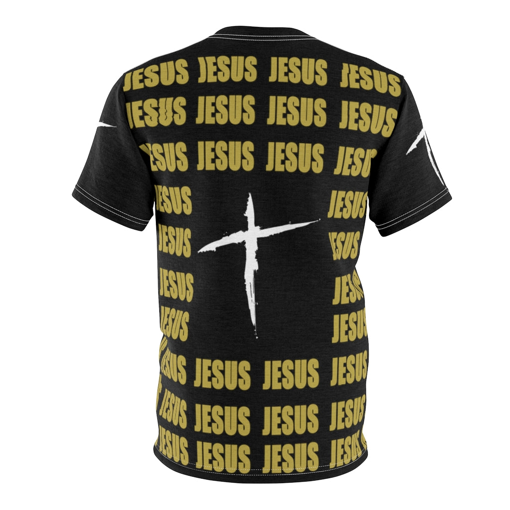 1B. JESUS Jersey style T-Shirt (GOLD)