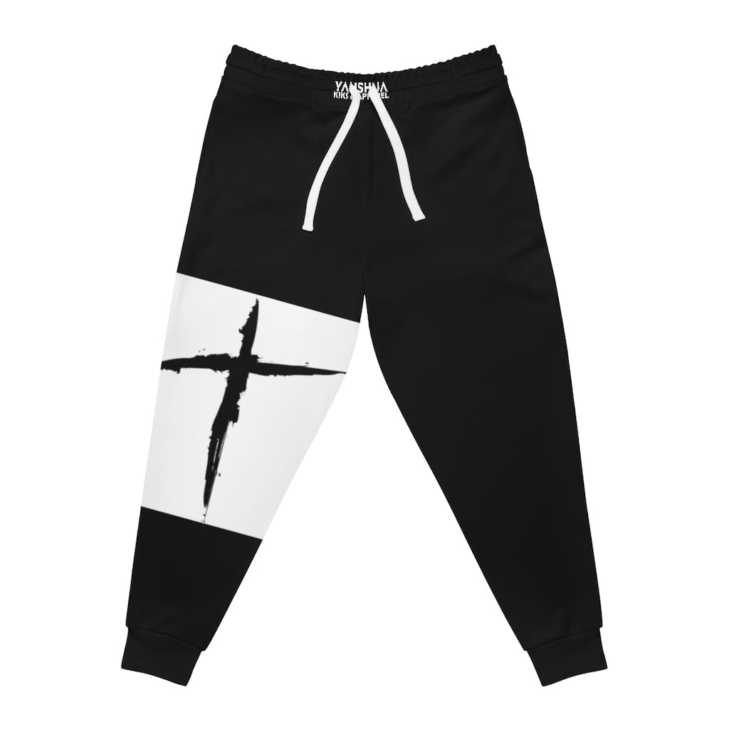 1C. Yahshua cross Joggers (BLK)