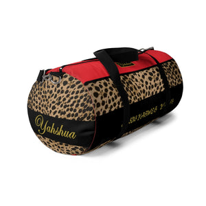 5D. Yahweh Leopard Duffel Bag (R)