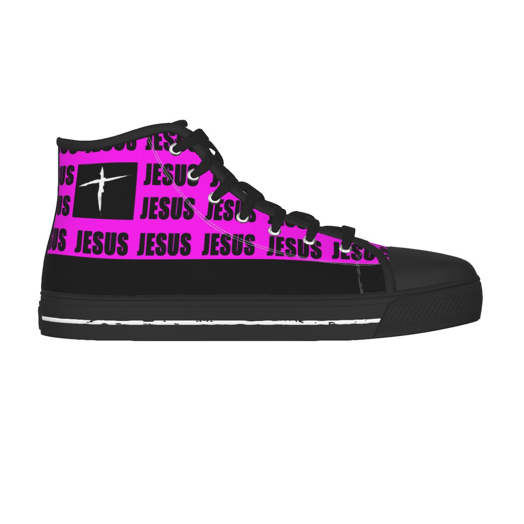1.2aaa. Women Jesus Canvas Sneakers HPB