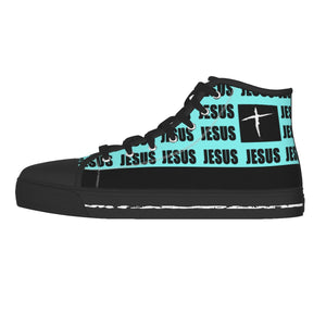1.2aaa. Women Jesus Canvas Sneakers TB