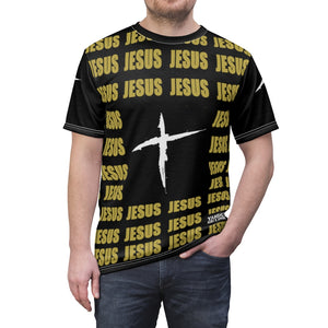 1B. JESUS Jersey style T-Shirt (GOLD)