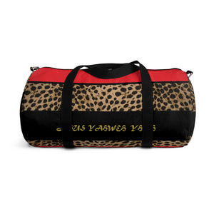 5D. Yahweh Leopard Duffel Bag (R)