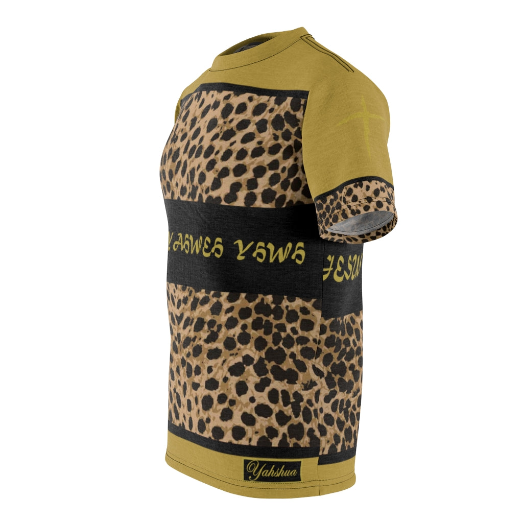 1B. Yahweh Leopard Jersey style T-Shirt (G)