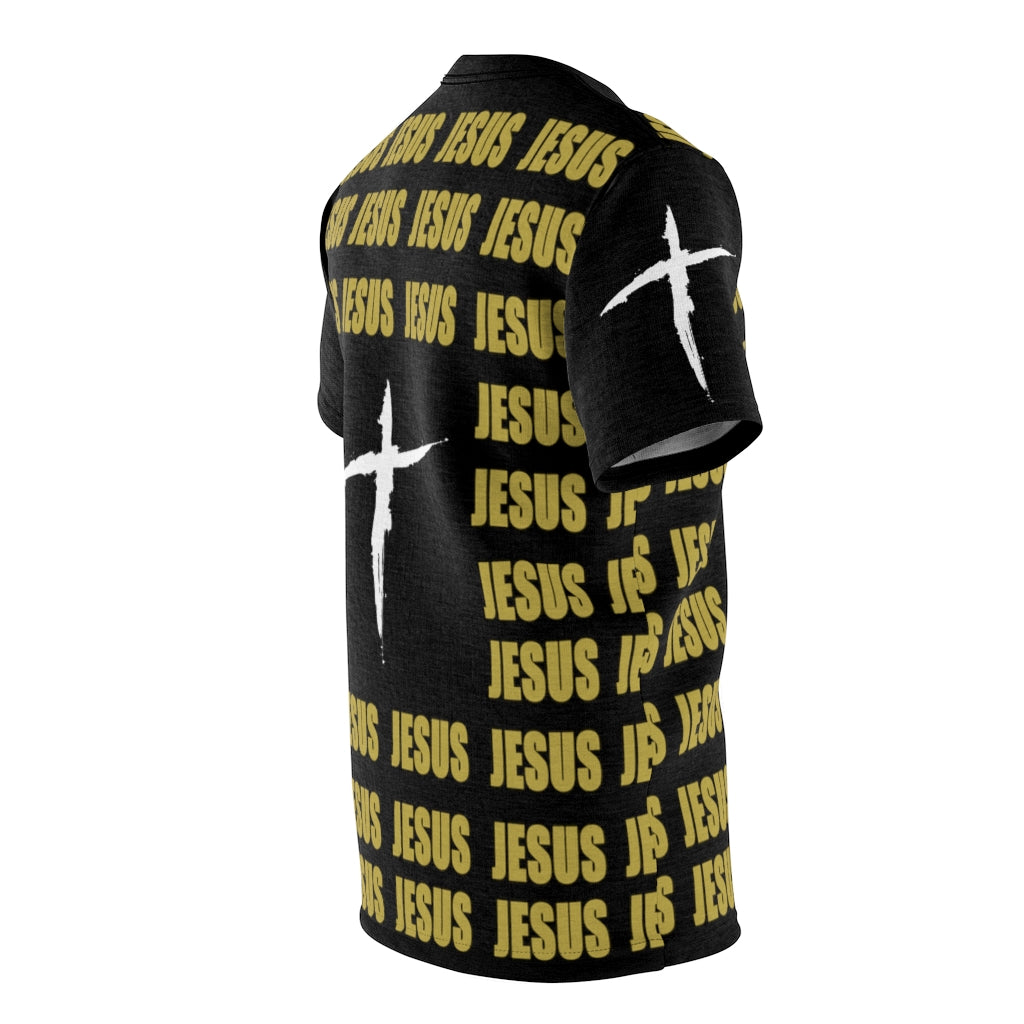 1B. JESUS Jersey style T-Shirt (GOLD)