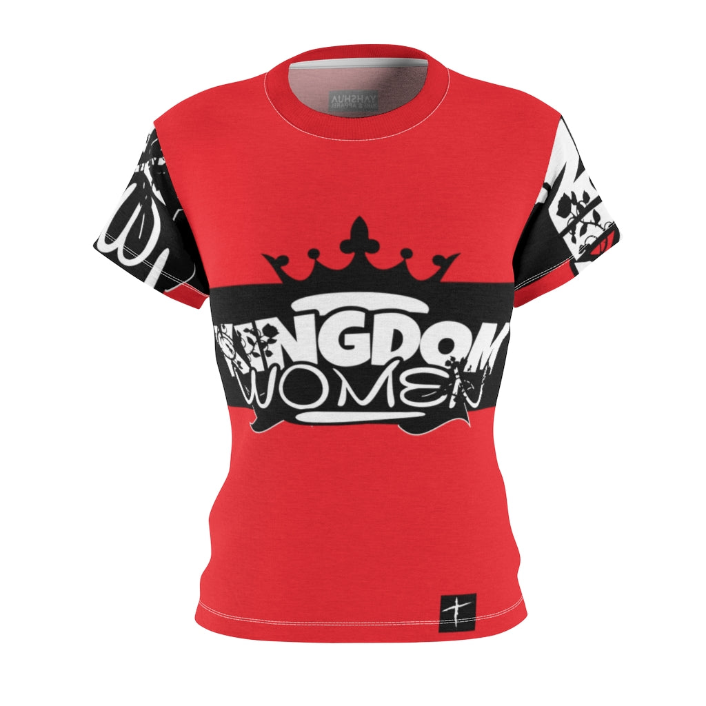 2B. Kingdom Women Jersey style T-Shirt (RED)