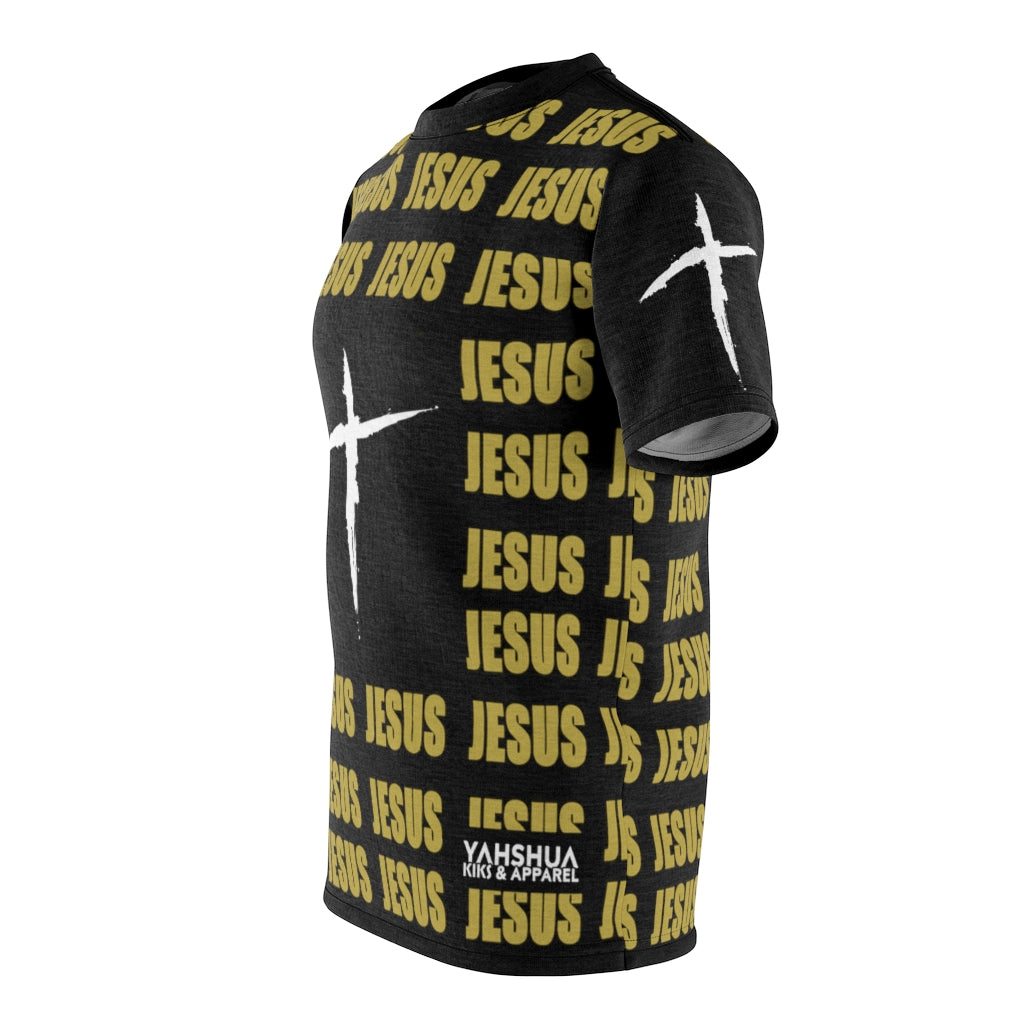 1B. JESUS Jersey style T-Shirt (GOLD)